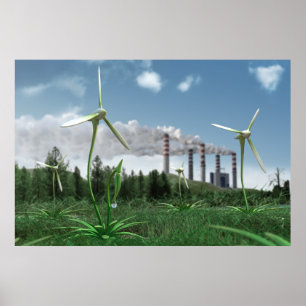 Póster Poster de la planta de energía 3