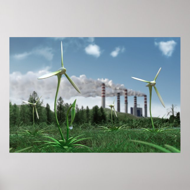 Póster Poster de la planta de energía 3 (Frente)