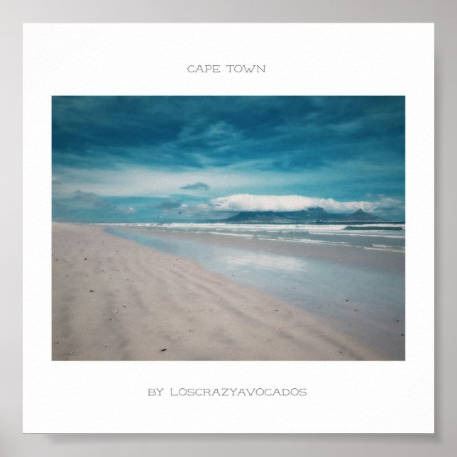 Póster Poster de la playa de la montaña de la Mesa de Ciu (Frente)