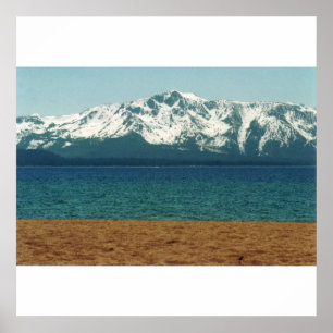 Póster Poster de la playa del lago Tahoe Nevada