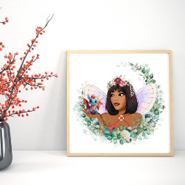 Póster Poster de la Plaza del Dragón y el Hada Jardín