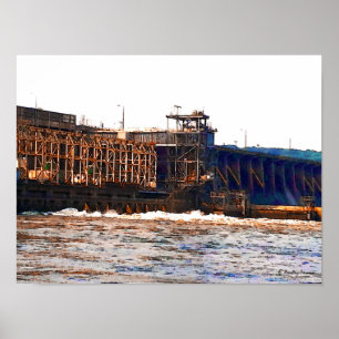 Póster Poster de la presa de Conowingo