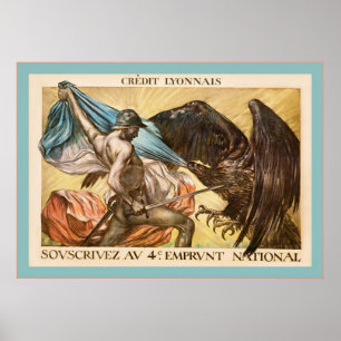 Póster Poster de la Primera Guerra Mundial de Francia