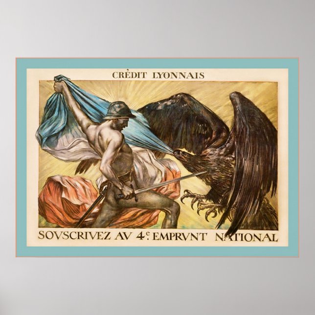 Póster Poster de la Primera Guerra Mundial de Francia (Frente)