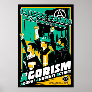 Póster Poster de la propaganda de Agorism