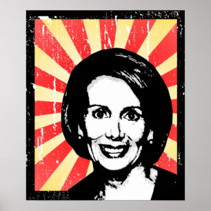 PÓSTER POSTER DE LA PROPAGANDA DE NANCY PELOSI