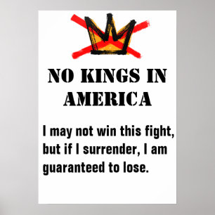 Póster Poster de la protesta de los reyes