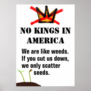 Póster Poster de la protesta de los Reyes - Somos como ma