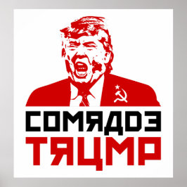 Póster Poster de la protesta de Trump 2017: "COMRADE TRUM