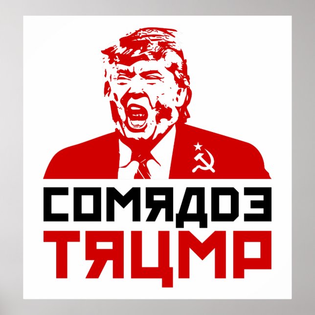 Póster Poster de la protesta de Trump 2017: "COMRADE TRUM (Frente)