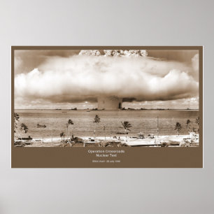 Póster Poster de la prueba nuclear