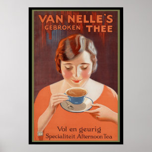 Póster Poster de la publicidad de Tea de Van Nelle