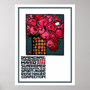 Póster Poster de la publicidad del vintage: Rosas - Luis