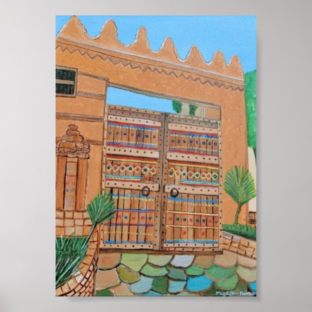 Póster Poster de la puerta árabe (Frente)