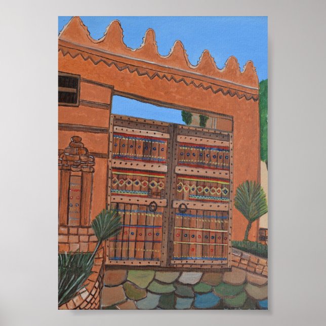 Póster Poster de la puerta árabe (Frente)