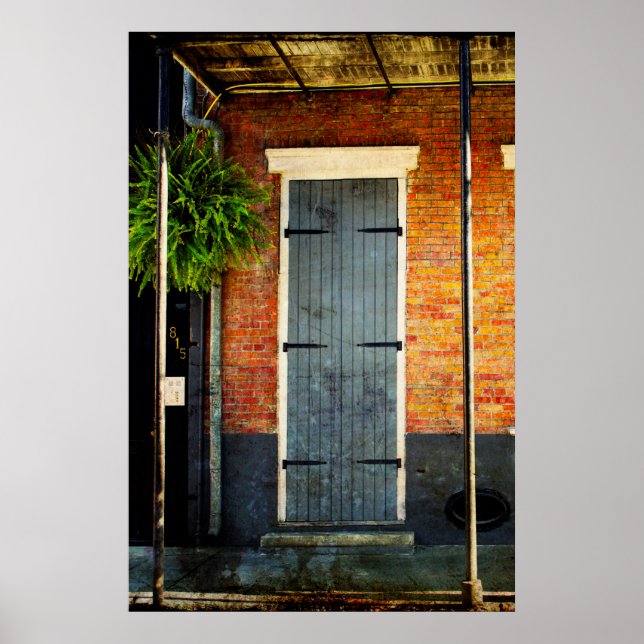 Póster Poster de la puerta de Nueva Orleans (Frente)