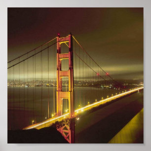 Póster Poster de la Puerta de Oro de San Francisco