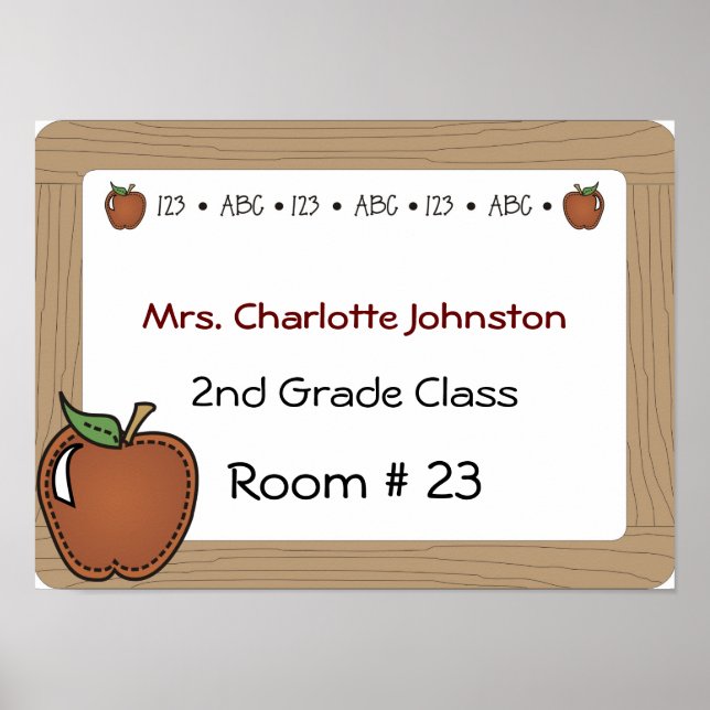 Póster Poster de la puerta del profesor (Frente)