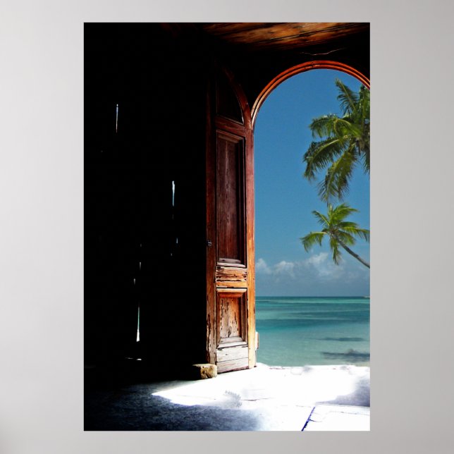 Póster Poster de la puerta del sueño tropical (Frente)