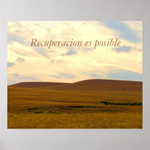 Póster Poster de la recuperación/Recuperacion es posible