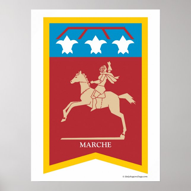 Póster Poster de la región de Le Marche (Frente)