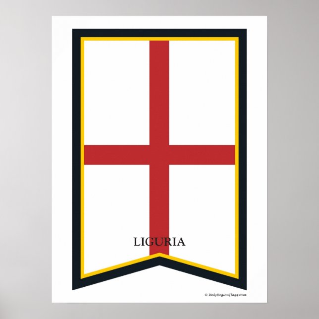 Póster Poster de la Región de Liguria Italia (Frente)