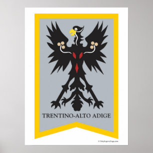 Póster Poster de la región de Trentino Alto Adige