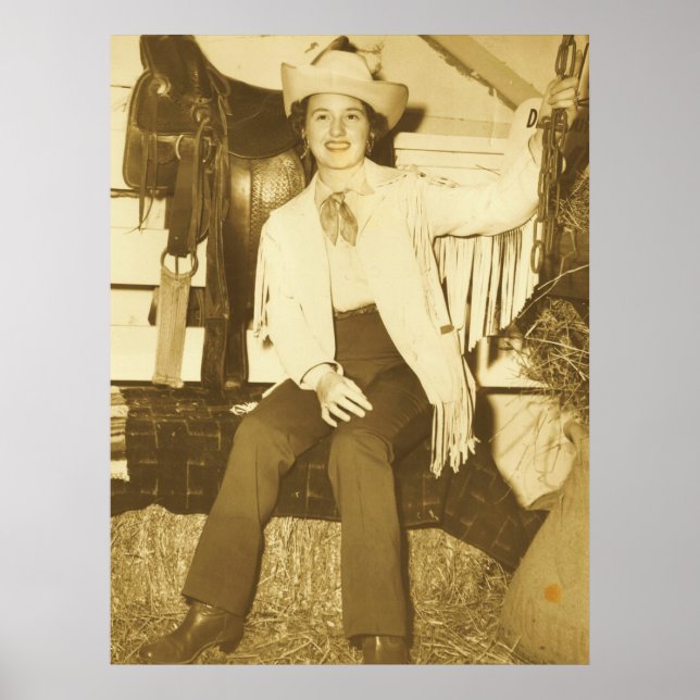 PÓSTER POSTER DE LA REINA DEL RODEO (Frente)