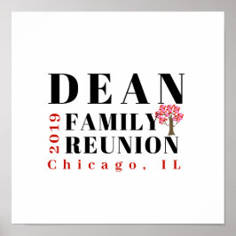 Póster poster de la Reunión de la Familia Dean en 2019