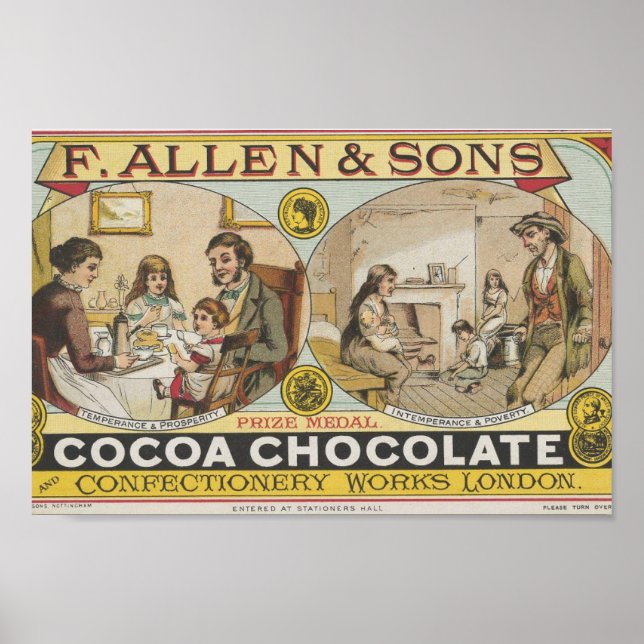 Póster poster de la revista londinense 1880 (Frente)