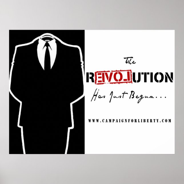 Póster Poster de la Revolución Anónima (Frente)