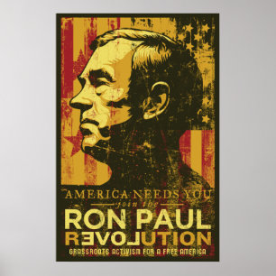 Póster Poster de la revolución de Ron Paul