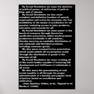 Póster Poster de la Revolución Social