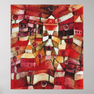 Póster Poster de la rosaleda de Paul Klee