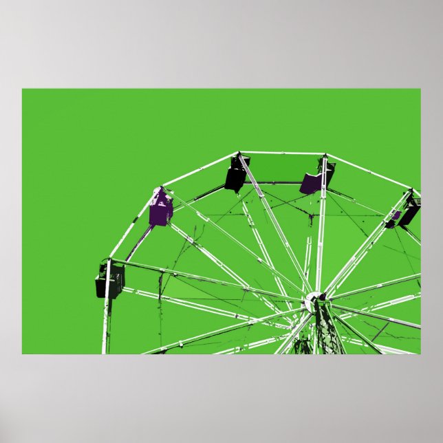 Póster Poster de la rueda verde (Frente)