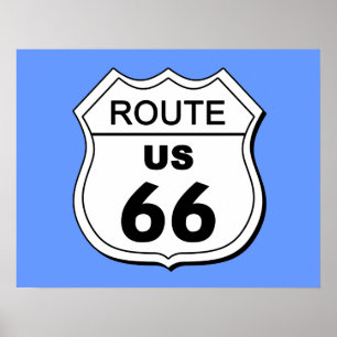 Póster Poster de la ruta 66