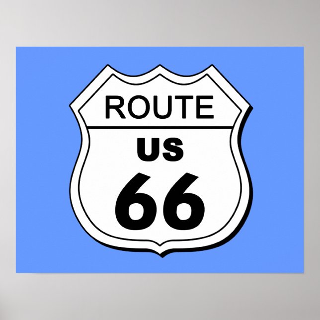 Póster Poster de la ruta 66 (Frente)