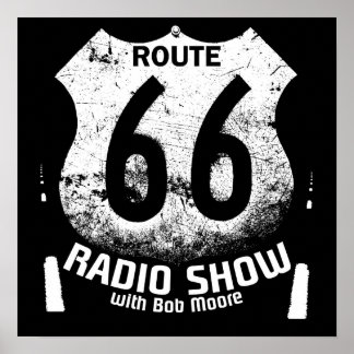 Póster Poster de la ruta de radio Bonza 66