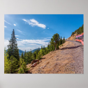 Póster Poster de la ruta máxima en tren de los Pikes