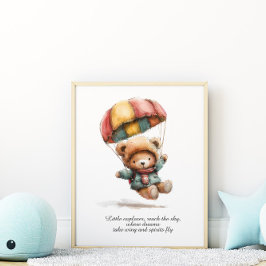 Póster Poster de la sala de guarderías del Little Teddy E