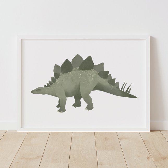 Póster Poster de la sala de niños de Dinosaurios Estegosa (Subido por el creador)