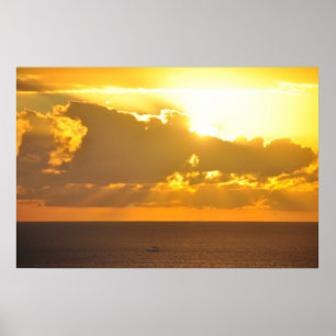 Póster Poster de la salida del sol