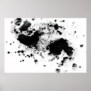 Póster Poster de la salpicadura de la pintura de