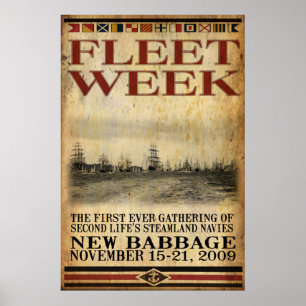 Póster Poster de la Semana de la Flota