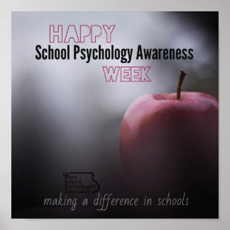 Póster Poster de la Semana de la Psicología Escolar de IS