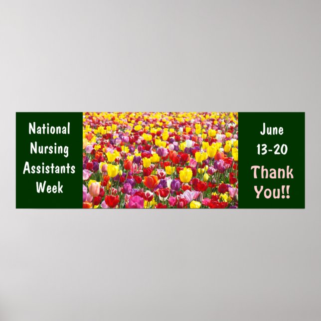 Póster Poster de la Semana de los Auxiliares de Enfermerí (Frente)