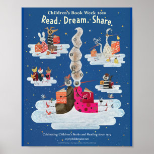 Póster poster de la Semana del Libro Infantil 2020
