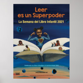 Póster poster de la semana del libro infantil 2021