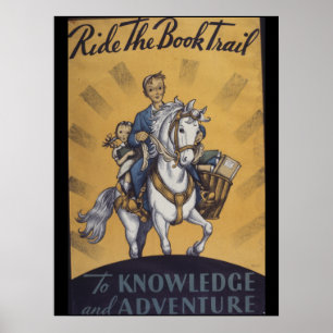 Póster poster de la Semana del Libro Infantil de 1934