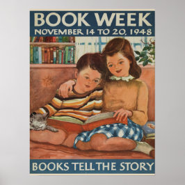 Póster poster de la Semana del Libro Infantil de 1948